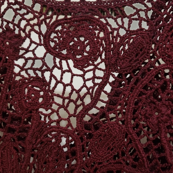 Peruvian Connection 2 Piece Crochet Sweater/Camisole S - Picture 12 of 15